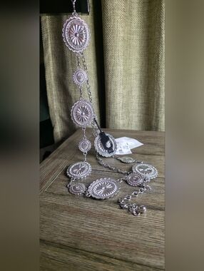 Silver-Tone Concho Statement Necklace - Women Jewelry